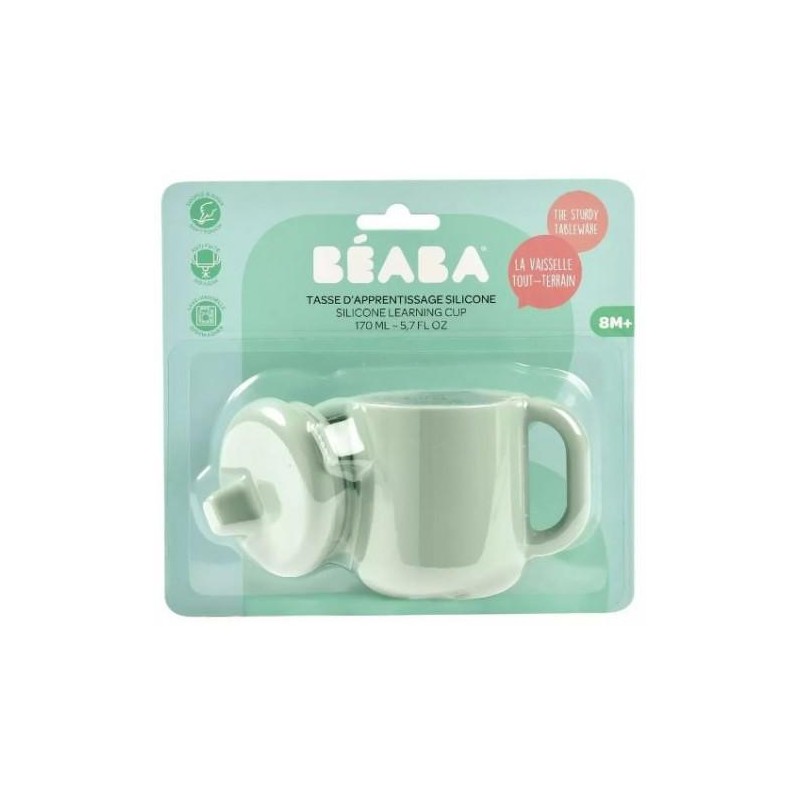 BEABA TAZA APRENDIZAJE SILICONA VERDE SALVIA