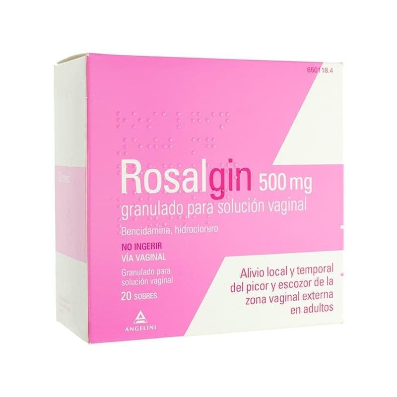Rosalgin 500 Mg 20 sobres