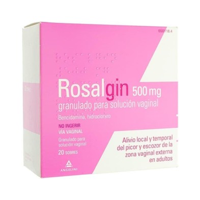 Rosalgin 500 Mg 20 sobres