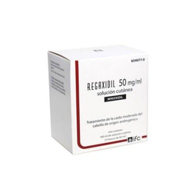 REGAXIDIL 50 MG/ML SOLUCION CUTANEA 3 FRASCOS 60