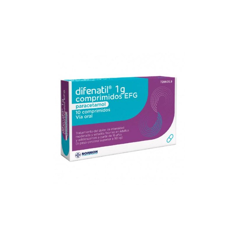 DIFENATIL 1G 10 COMPRIMIDOS
