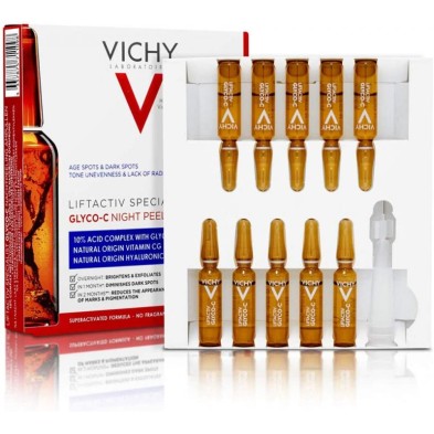 VICHY LIFTACTIV GLYCO C AMPOLLAS PEELING NOCHE 10U