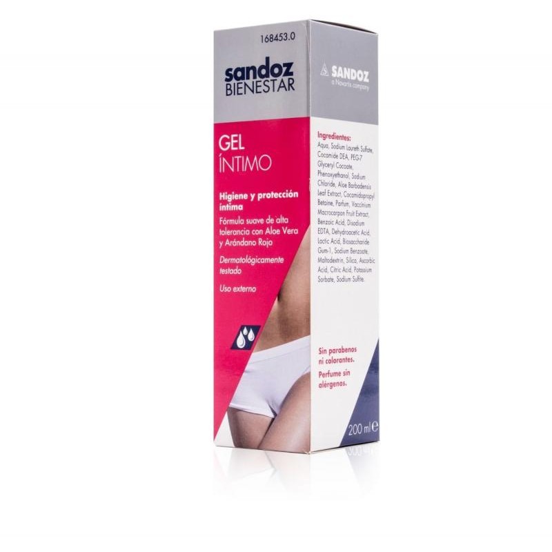 SANDOZ BIENESTAR GEL INTIMO 200 ML