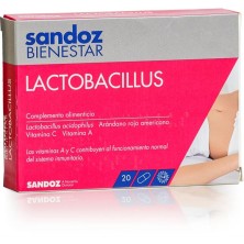 SANDOZ BIENESTAR LACTOBACILLUS 20 CAPSULAS