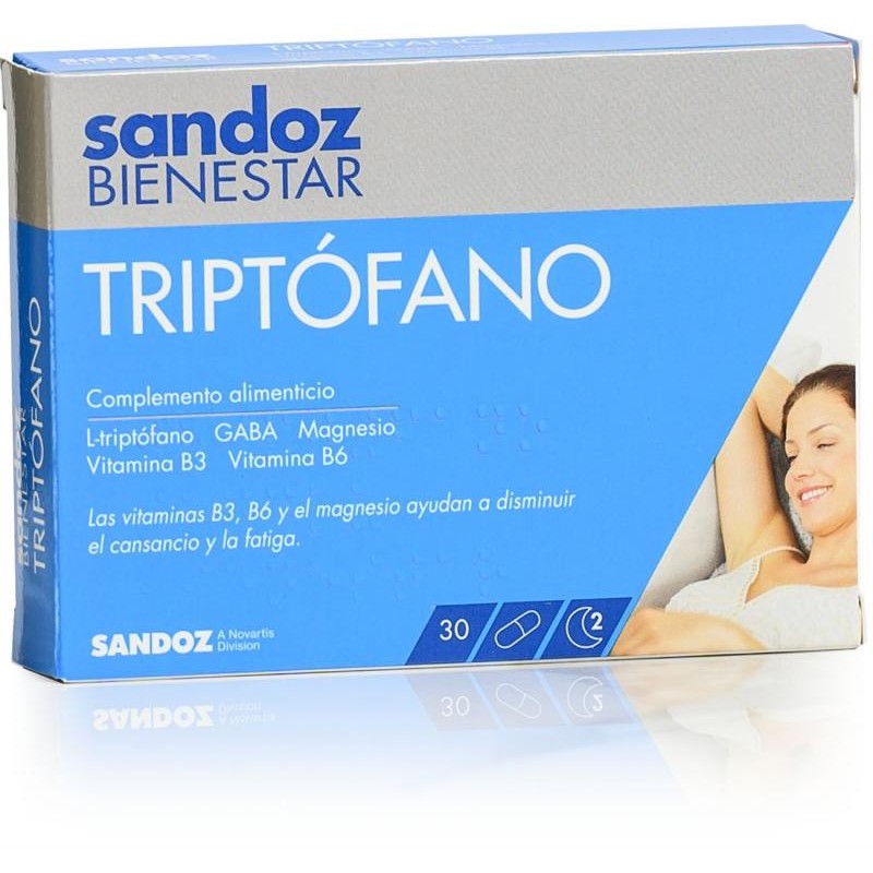 SANDOZ BIENESTAR TRIPTOFANO 30 CAPSULAS