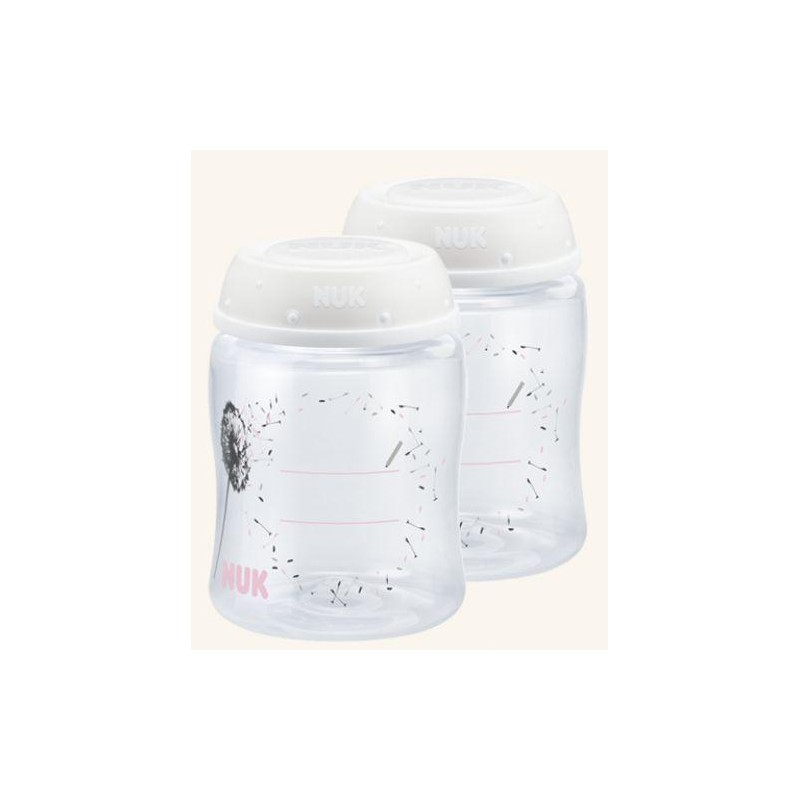RECIPIENTE PARA LECHE MATERNA NUK 2 UNIDADES 150 ML