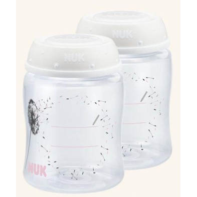 RECIPIENTE PARA LECHE MATERNA NUK 2 UNIDADES 150 ML