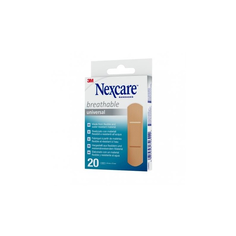 NEXCARE TIRITAS UNIVERSAL 20 UNIDADES