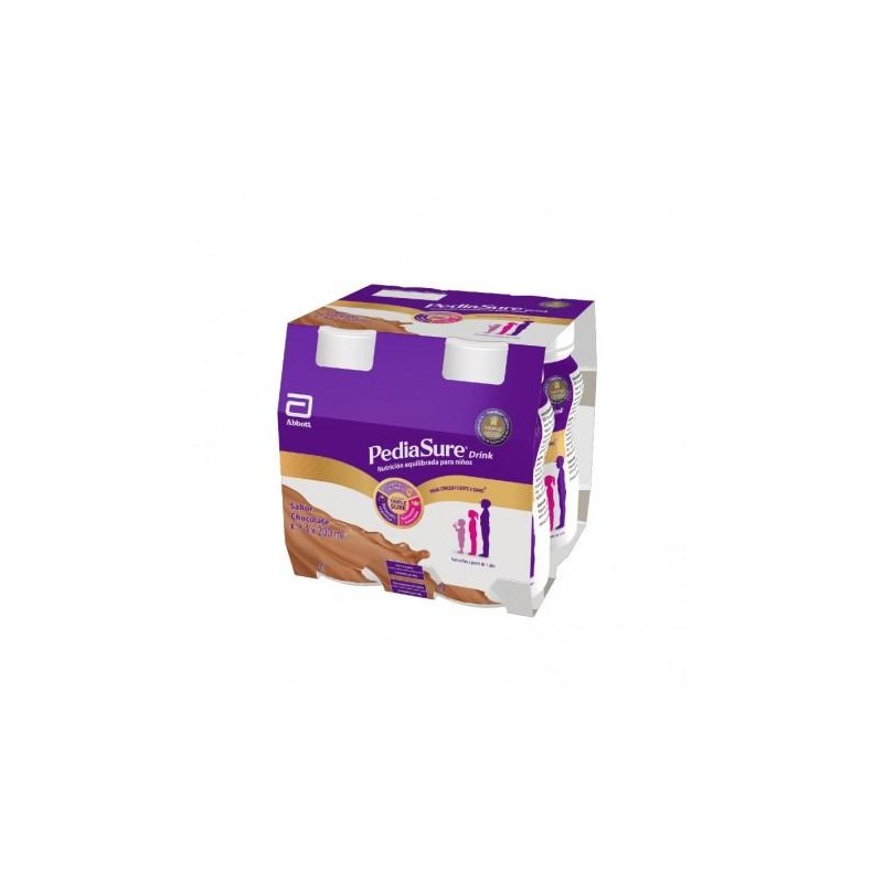 PEDIASURE DRINK 200 ML 4 UNIDADES CHOCOLATE