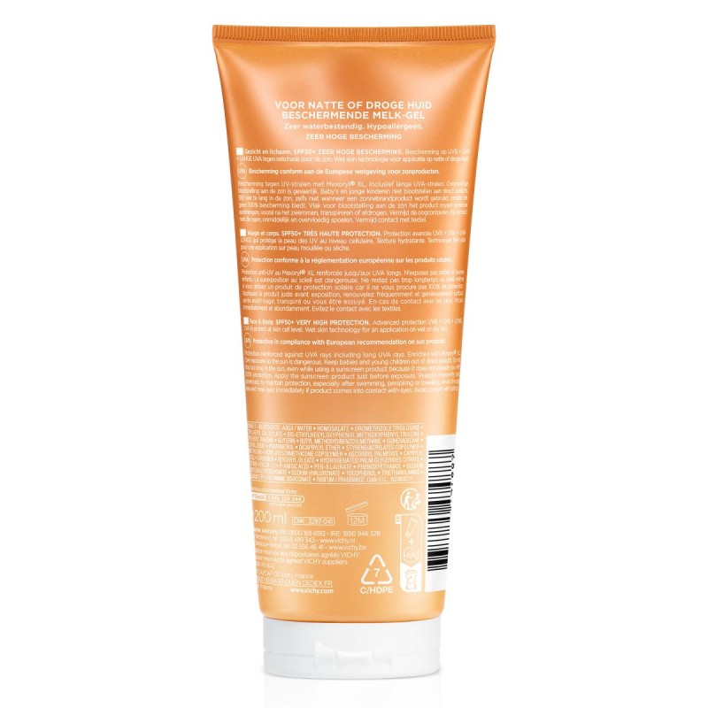 VICHY CAPITAL SOLEIL GEL WET SKIN IP50+ 200 ML