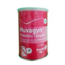 MUVAGYN PROBIOTICO TAMPON  VAGINAL REGULAR 9 UNIDADES