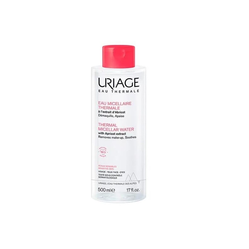 URIAGE AGUA MICELAR PIELES CON ROJECES 500 ML