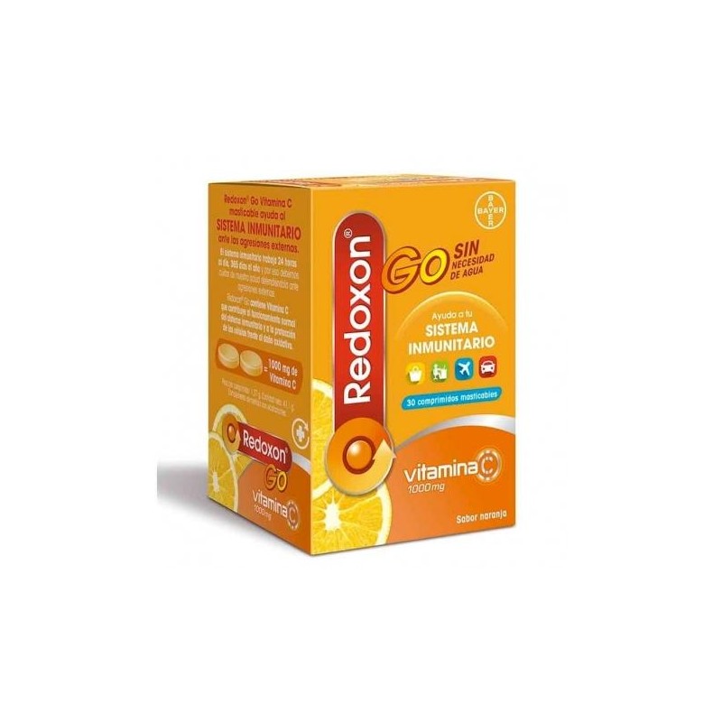 Redoxon Go Naranja masticables Vitaminas Defensas - 30 mast