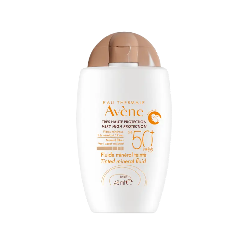 AVENE FLUIDO MINERAL CON COLOR PIELES SENSIBLES SPF 50+  40 ML
