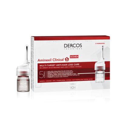 DERCOS AMINEXIL CLINICAL 5 MUJER 6 ML 21 MONODOS