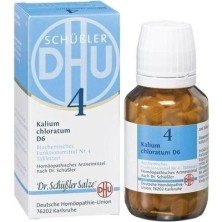 DHU KALIUM CHLORATUM D6 SAL DE SCHUESSLER Nº4