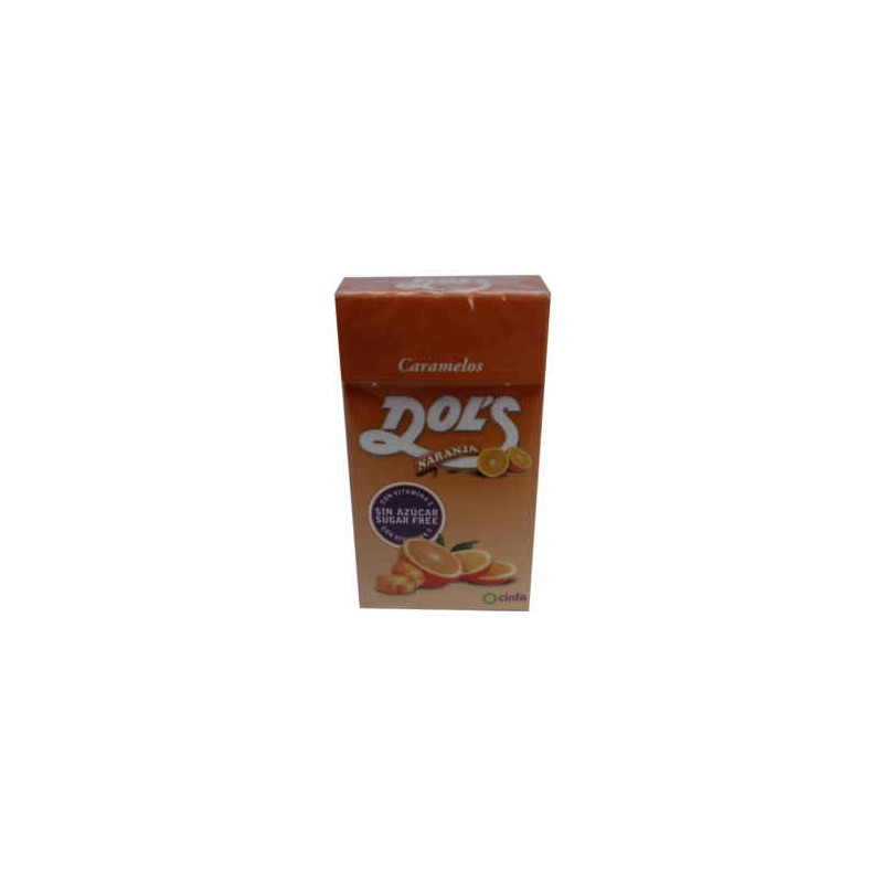 DOL´S CARAMELOS SIN AZUCAR CAJA NARANJA 35 G