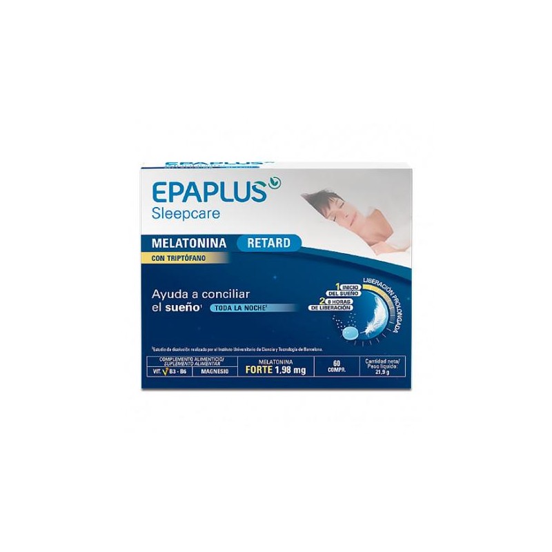 EPAPLUS SLEEPCARE MELATONINA RETARD CON TRP 60 COMPRIMIDOS