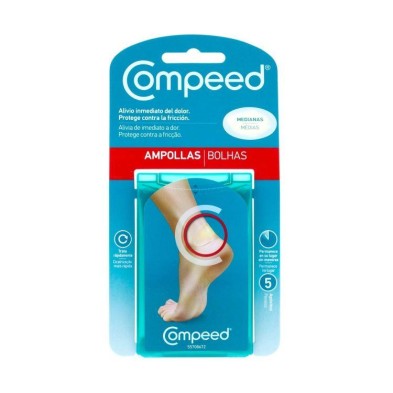 COMPEED AMPOLLAS HIDROCOLOIDE TALLA MEDIANA 5 UNIDADES