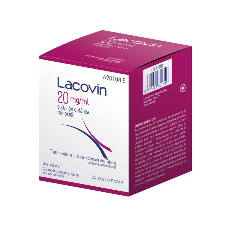 LACOVIN 20 MG/ML SOLUCION CUTANEA 1 FRASCO 60 ML
