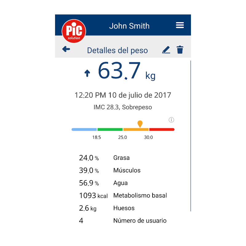 BASCULA DIGITAL MULTIFUNCION PIC BODY STATION