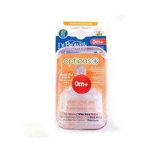 DR. BROWNS OPTIONS PLUS TETINA SILICONA BOCA ANCHA RECIÉN NACIDO NIVEL 1 2UNDS