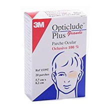 OPTICLUDE PLUS PARCHES OCULARES T- GDE  20 U