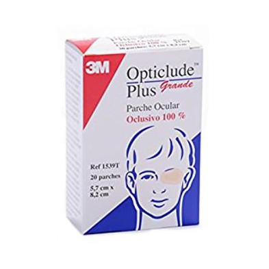 OPTICLUDE PLUS PARCHES OCULARES T- GDE  20 U