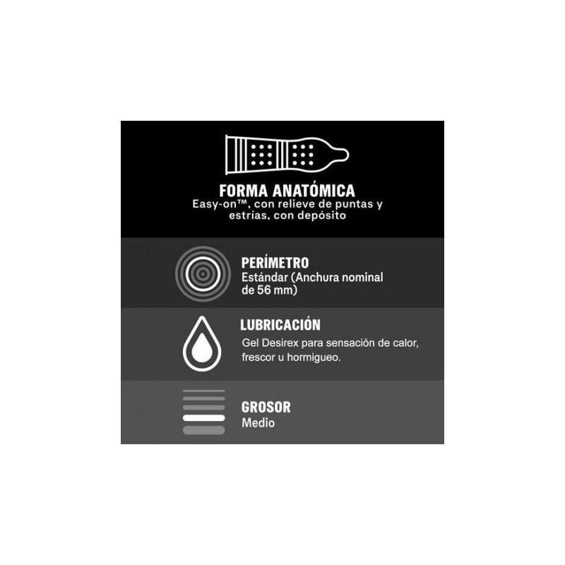 DUREX INTENSE ORGASMIC 12 UNIDADES