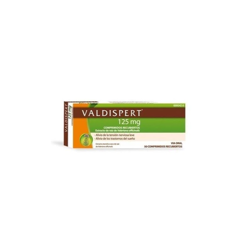 VALDISPERT 125 MG 50 COMPRIMIDOS RECUBIERTOS