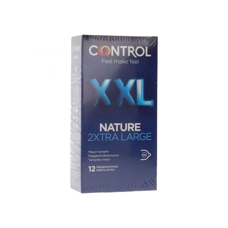 CONTROL NATURE 2XTRA LARGE PRESERVATIVOS 12 UNIDADES
