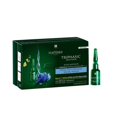 RENE FURTERER TRIPHASIC REACTIONAL 12 AMPOLLAS X 5 ML.