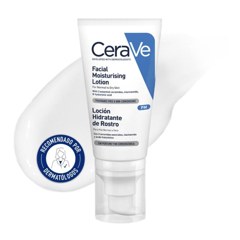 CERAVE LOCION HIDRATANTE DE ROSTRO PIEL NORMAL 52 ML