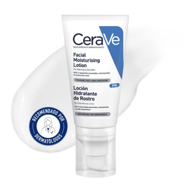CERAVE LOCION HIDRATANTE DE ROSTRO PIEL NORMAL 52 ML