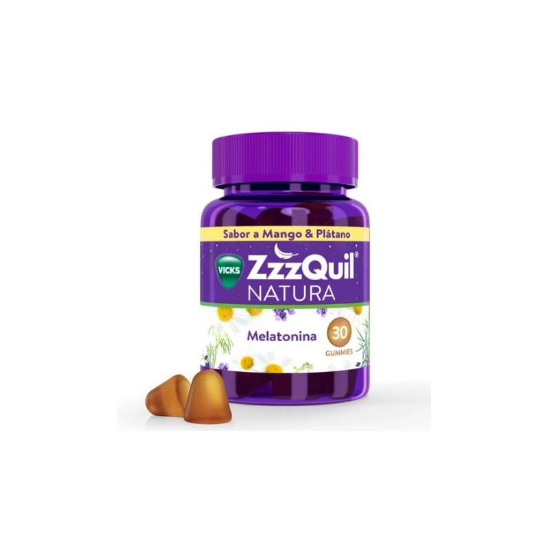 ZZZQUIL NATURA 30 GUMMIES SABOR MANGO & PLATANO