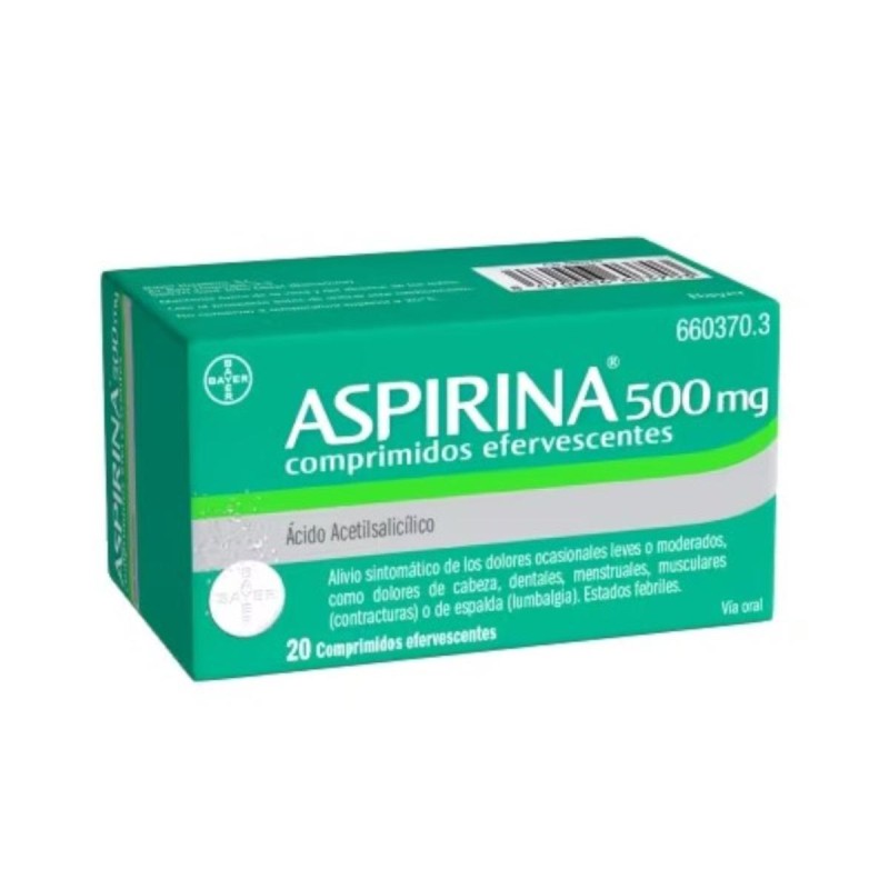 Aspirina 500 mg Comprimidos Efervescentes