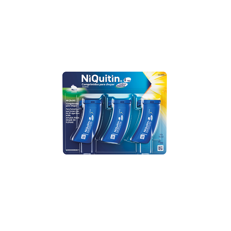 NIQUITIN 4 MG 60 COMPRIMIDOS PARA CHUPAR MENTA