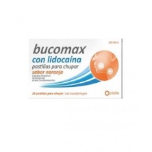 BUCOMAX LIDOCAINA 24 PASTILLAS PARA CHUPAR NARANJA