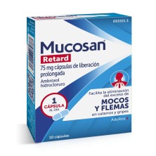 MUCOSAN RETARD 75 MG 10 CAPSULAS LIBERACION PROLONGADA