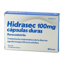 HIDRASEC 100 MG 10 CAPSULAS DURAS