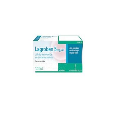 LAGROBEN 5 MG/ML COLIRIO 30 MONODOSIS SOLUCION 0.4 ML
