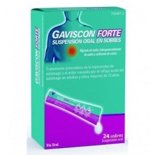GAVISCON FORTE 24 SOBRES SUSPENSION ORAL 10 ML
