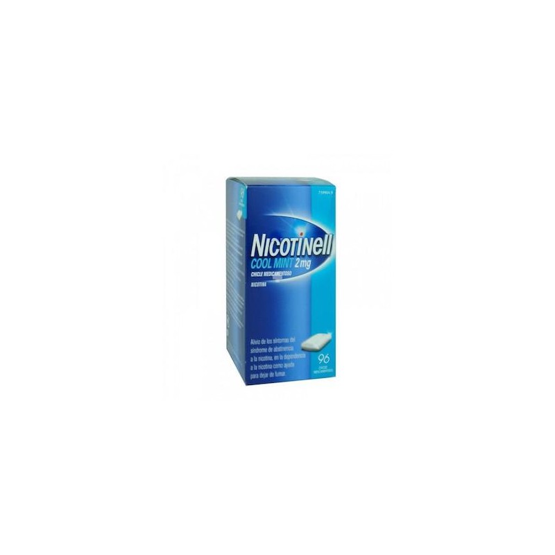 NICOTINELL COOL MINT 2 MG 96 CHICLES MEDICAMENTOSOS