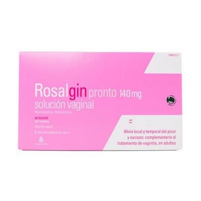 ROSALGIN PRONTO 140 MG SOLUCION VAGINAL 5 UNIDOSIS 140 ML
