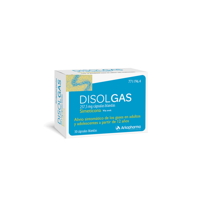 DISOLGAS 257.5 MG 30 CAPSULAS BLANDAS