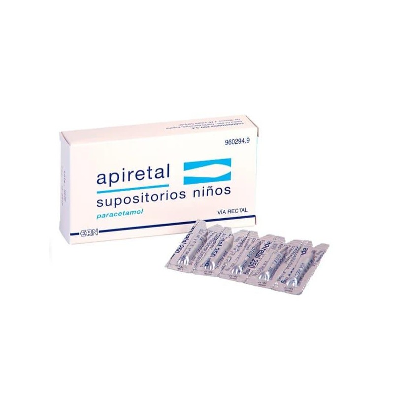 APIRETAL NIÑOS 250 MG 5 SUPOSITORIOS
