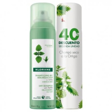 KLORANE PACK DUO CHAMPU SECO ORTIGA