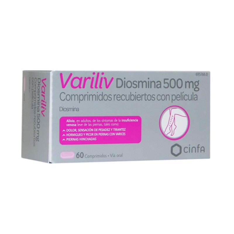 Variliv Diosmina 500 Mg 60 Comp