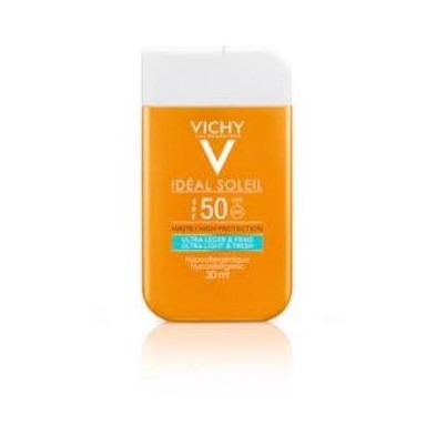IDEAL SOLEIL SPF50 FLUIDO HIDRATANTE TACTO SECO POCKET 30 ML