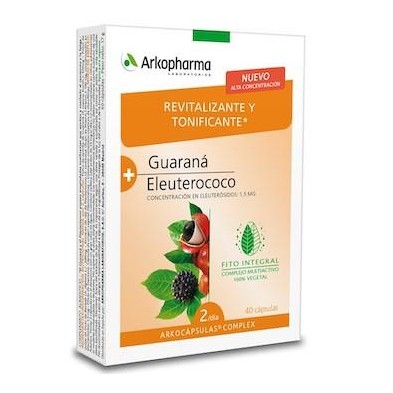 ARKOCAPSULAS  COMPLEX GUARANA-ELEUTEROCOCO 40 C